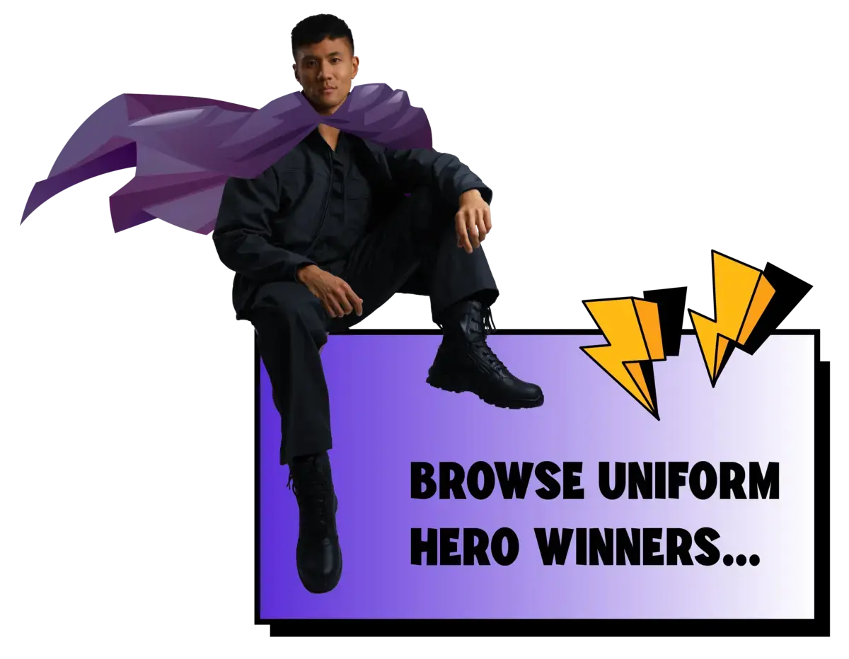 Browse uniform hero winners